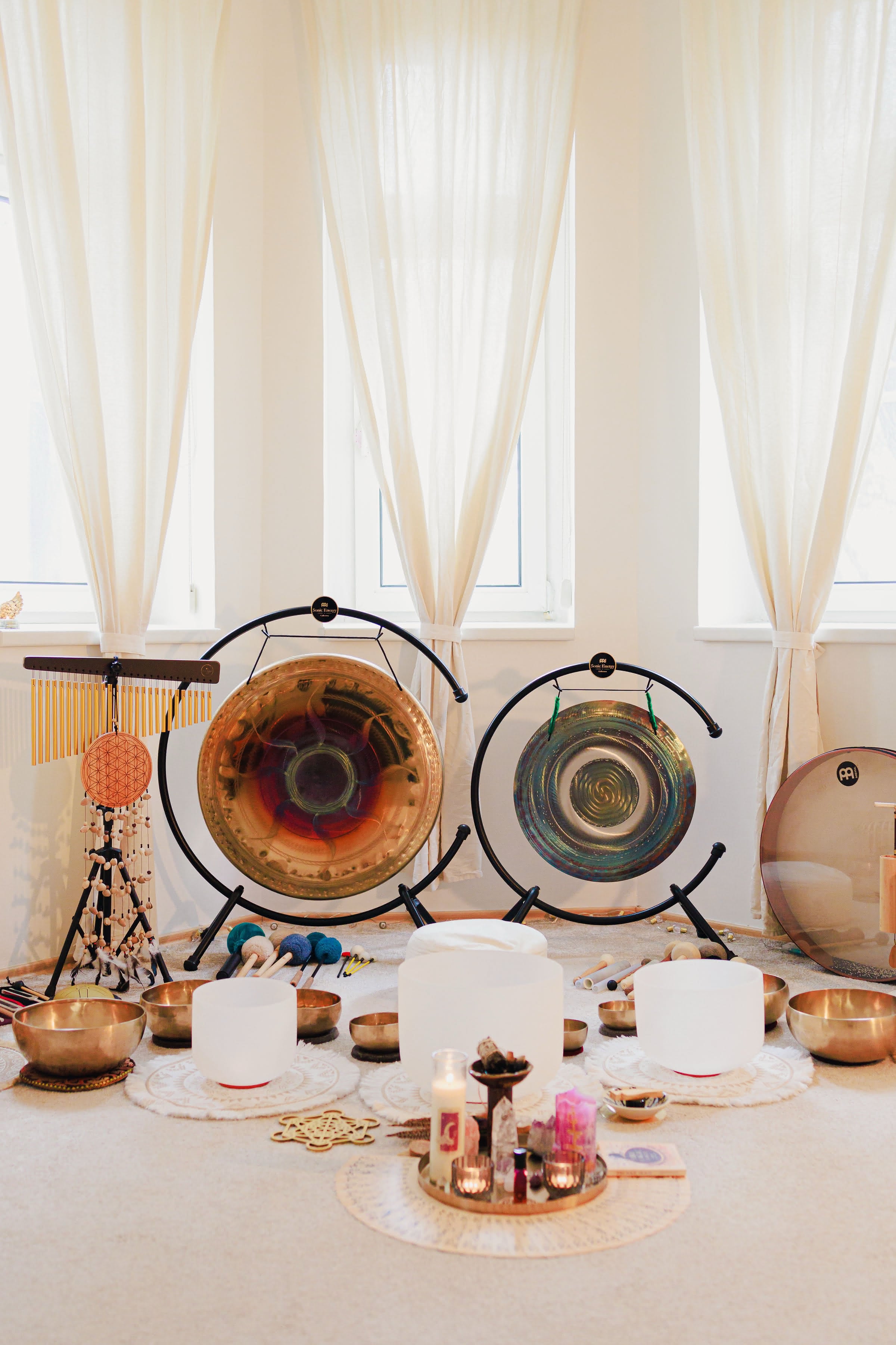 Sound healing nástroje a štúdio