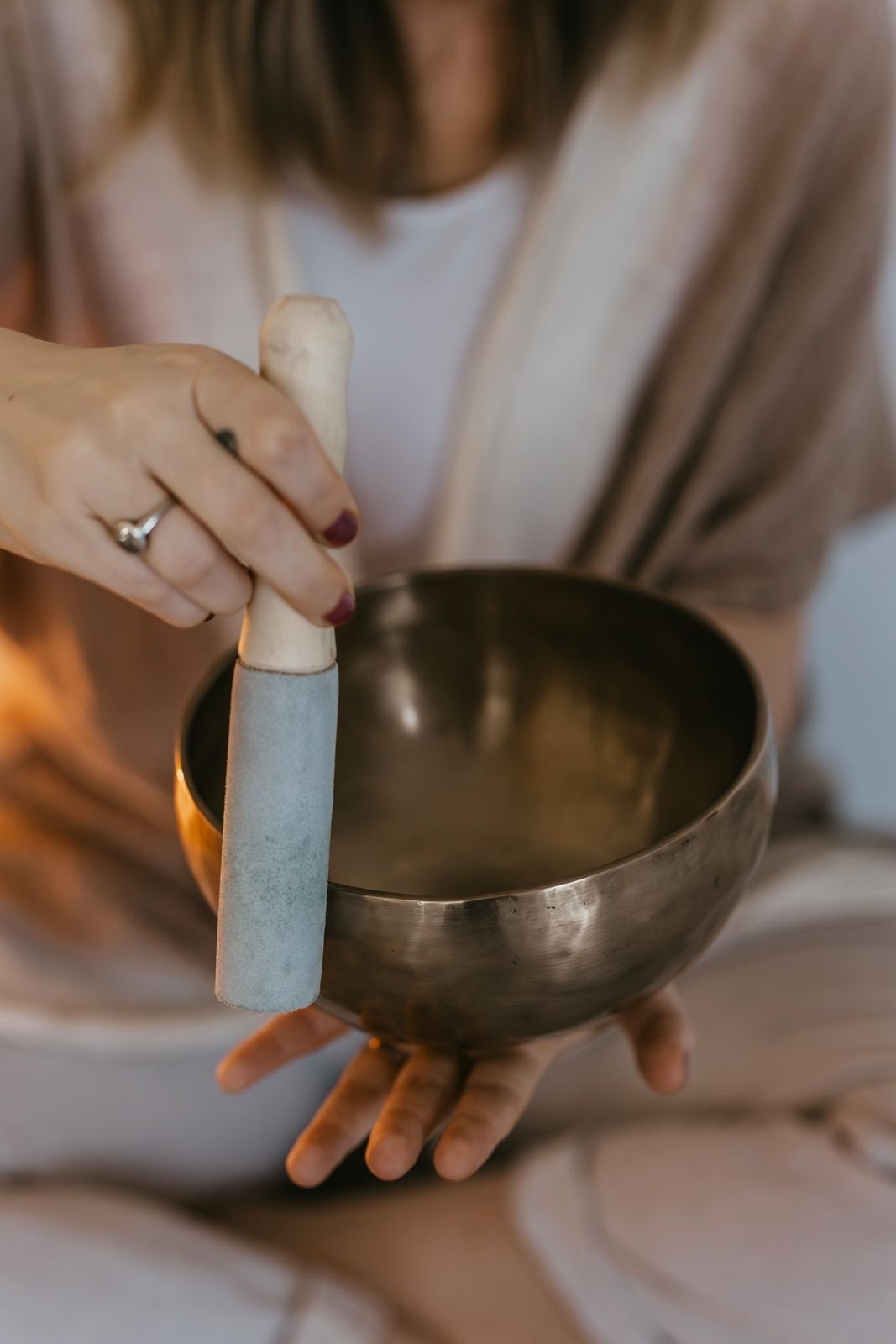 Sandra s tibetskou miskou